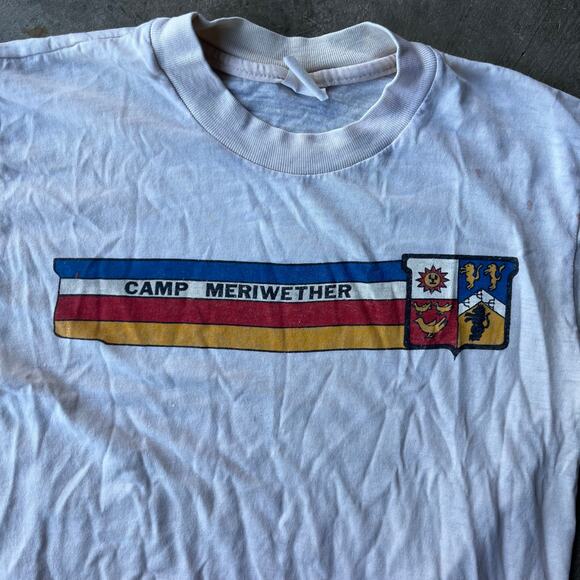 VINTAGE CAMP MERIWEATHER SHIRT BOY SCOUTS NATURE MENS SMALL 70S 80S - Picture 2 of 5